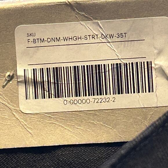 Everlane The Way High Jean Coal Black High Rise Low Stretch Women's 35Long NWT - Picture 10 of 10